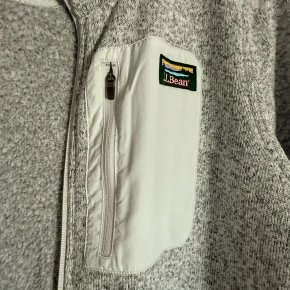 Gray LLBean Fleece Jacket - Picture 3 of 4